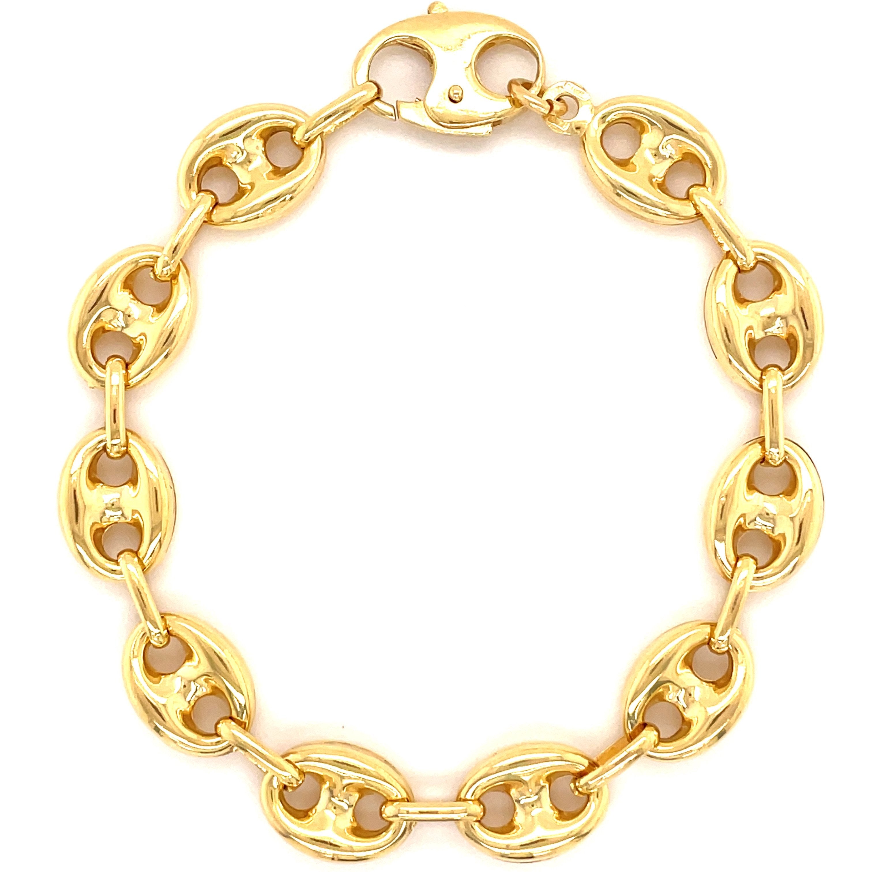 Puff Mariner 14K Gold Link Chain Bracelet