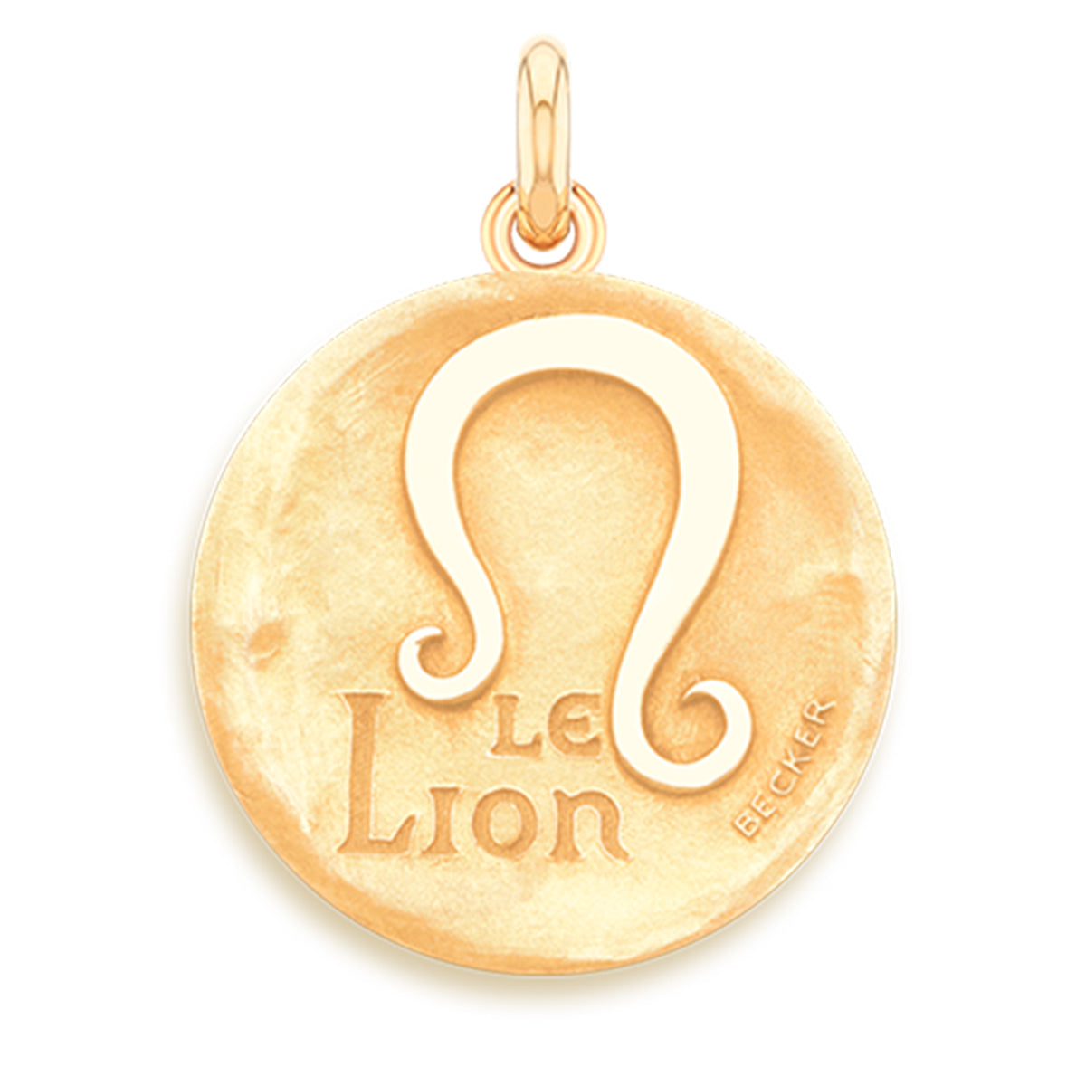 Leo/Le Lion18k Gold Symbol Medallion Charm