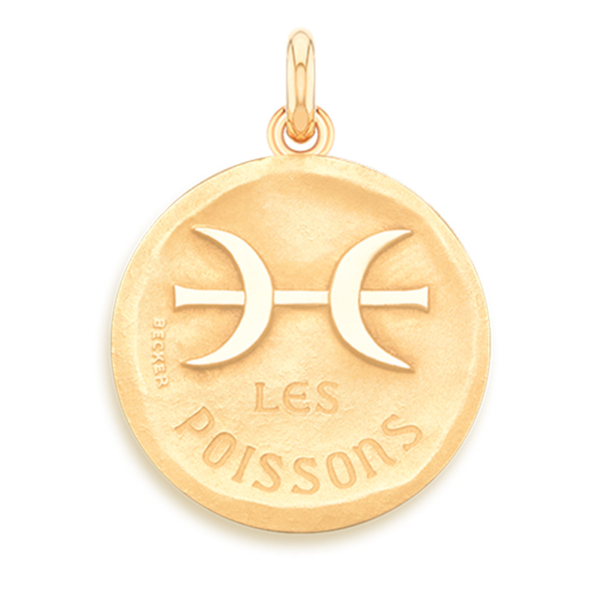 Pisces/Les Poissons 18k Symbol Medallion Charm