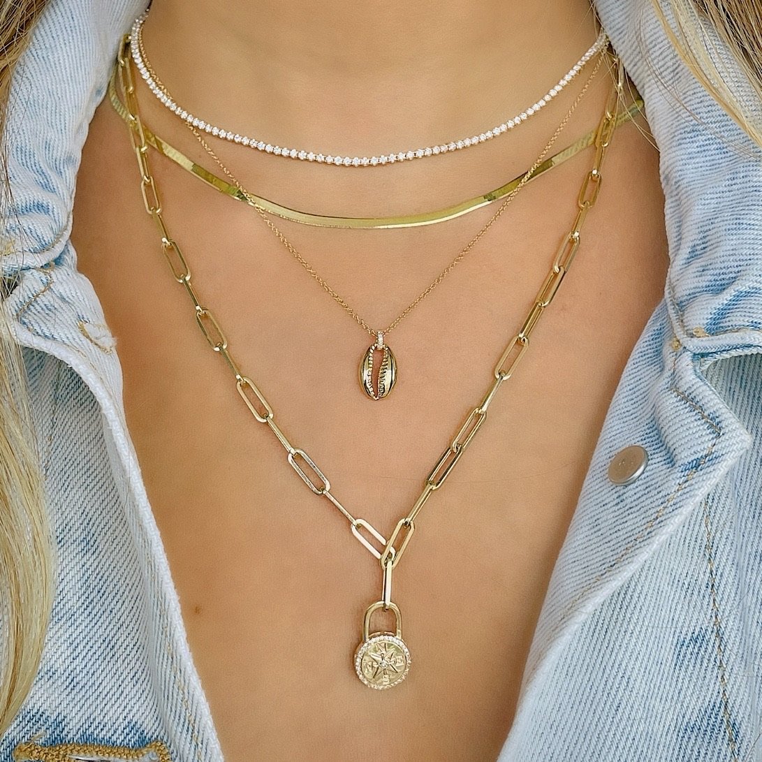 Choker 14K Gold Diamond Necklace