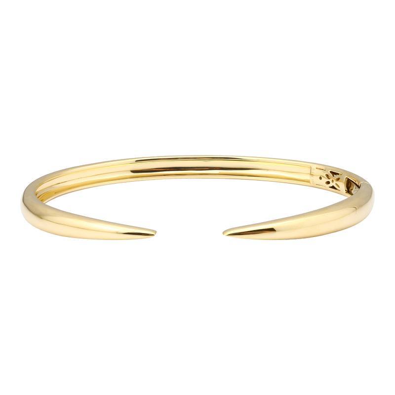 Claw Cuff 14K Gold Bangle