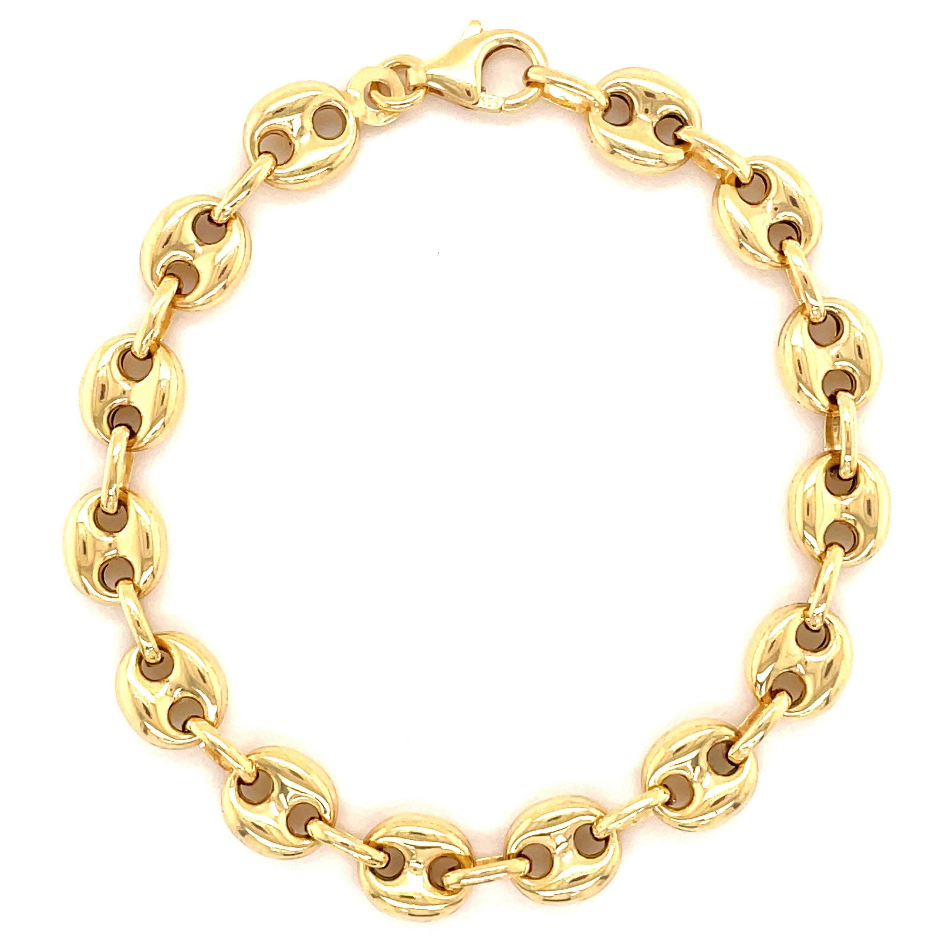 Puff Mariner 14K Gold Link Chain Bracelet