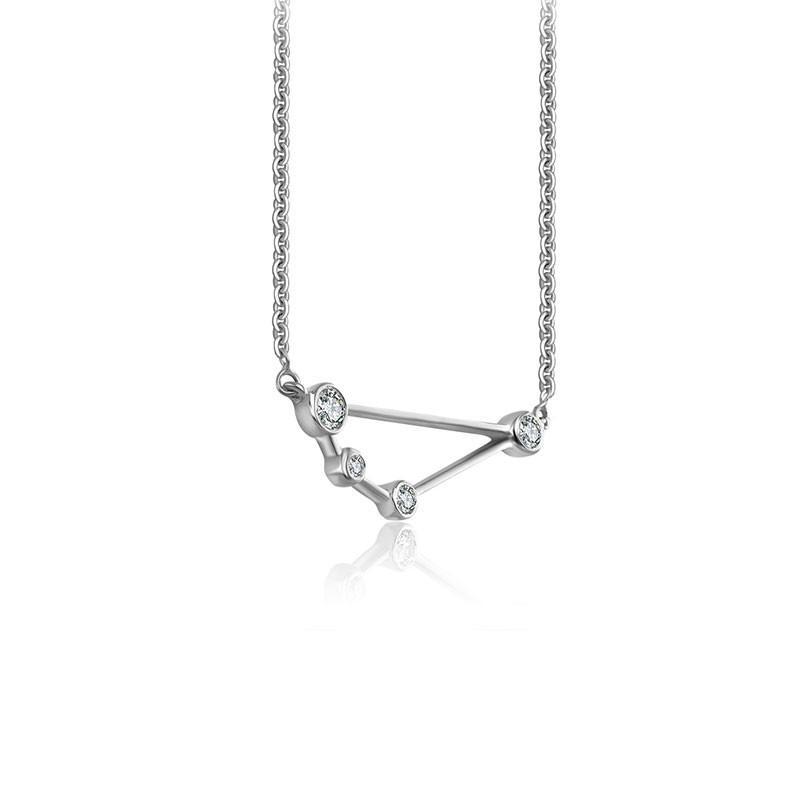 Capricorn Constellation Diamond 18K Gold Necklace