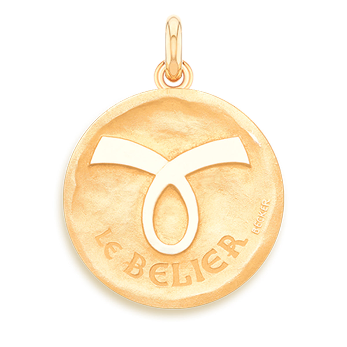 Aries 18k Gold Symbol Medallion Charm