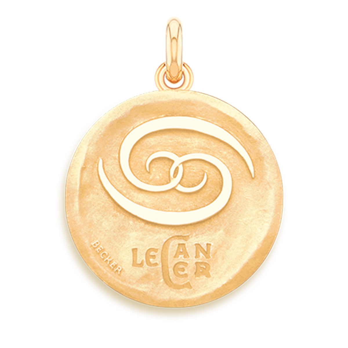 Cancer/Le Cancer 18k Symbol Medallion Charm