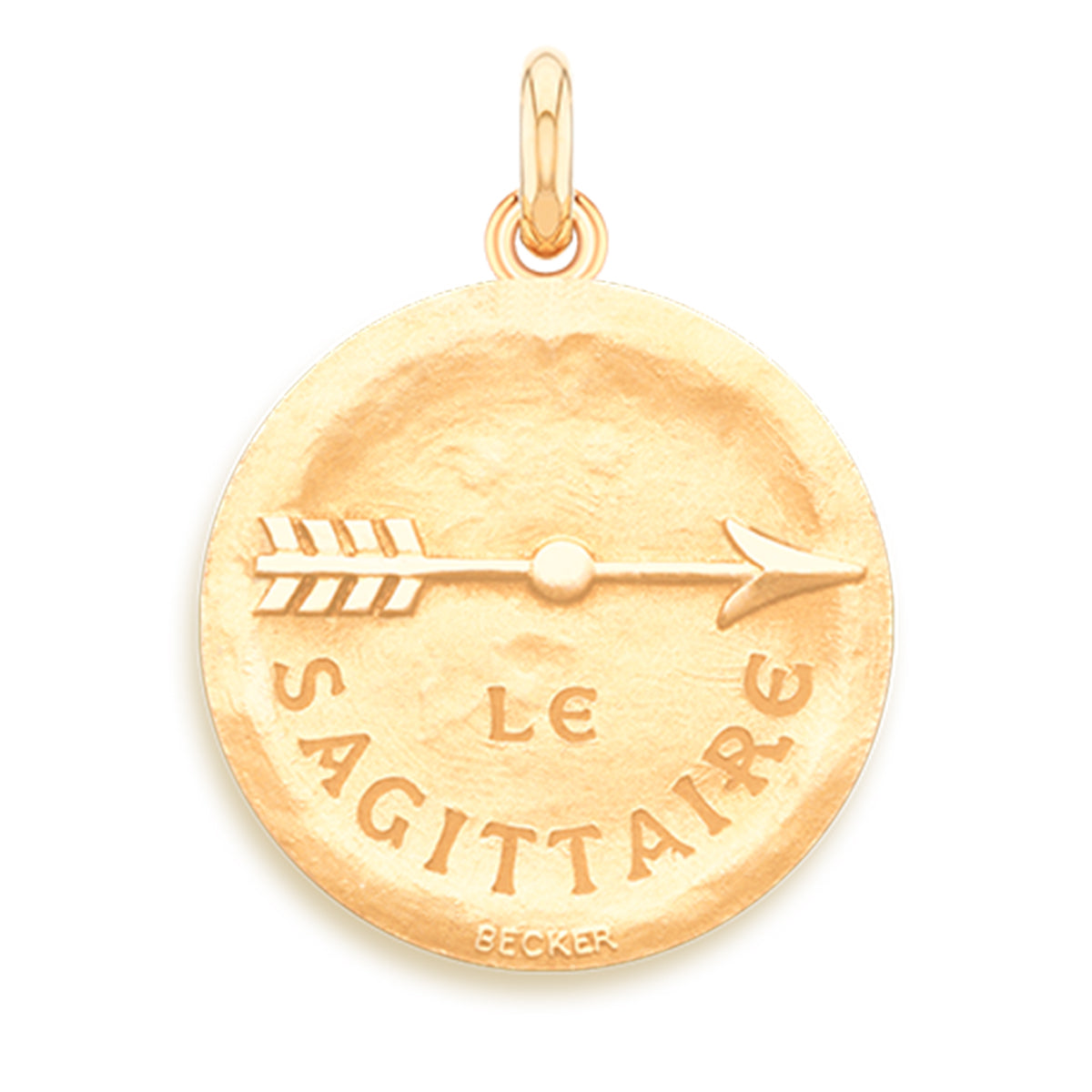 Sagittarius/Le Sagittaire 18k Symbol Medallion Charm