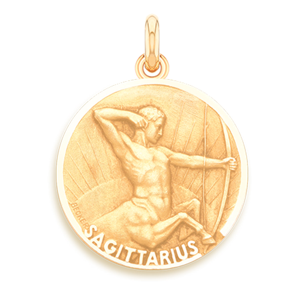 Sagittarius 18k Gold Sign Medallion Charm